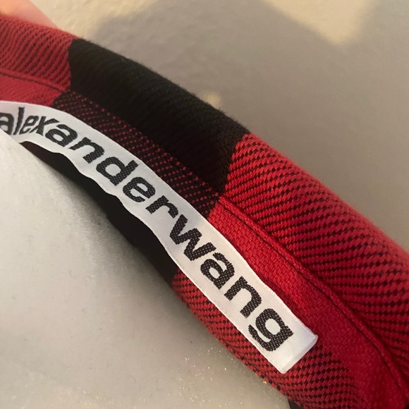 Alexander Wang flannel w/ stretchy elastic belt. - Picture 3 of 4